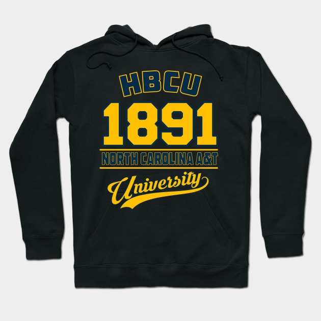 North Carolina A&T 1891 University Apparel Hoodie by HBCU Classic Apparel Co